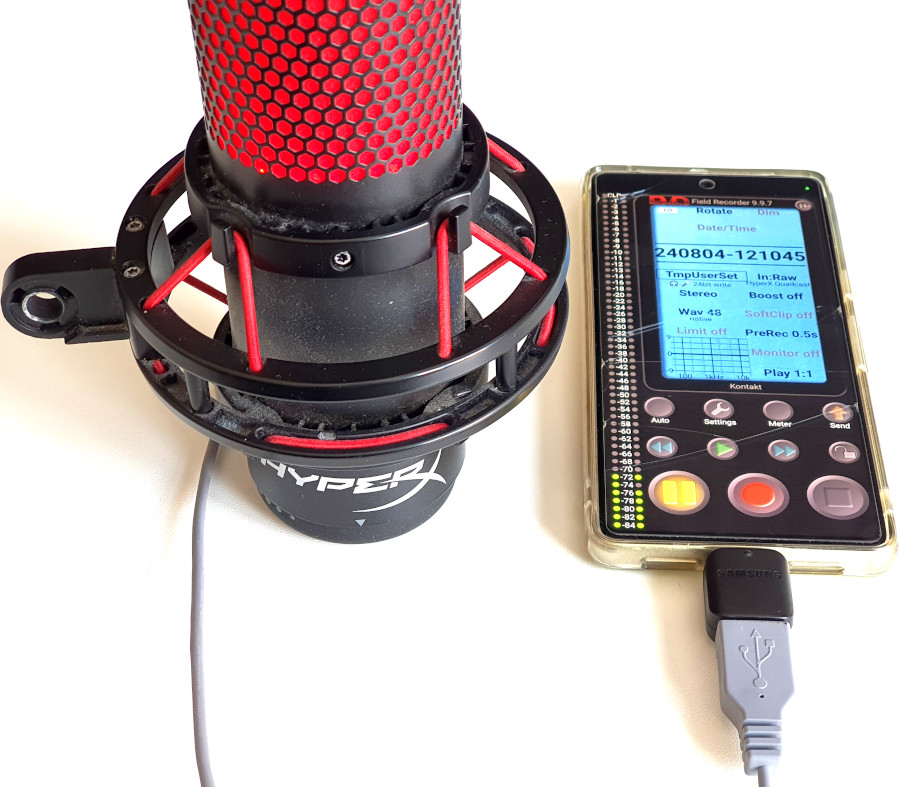 Field Recorder mit HyperX™ Quadcast