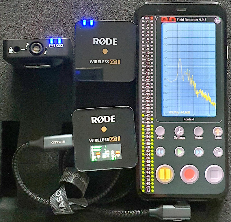 Field Recorder mit Rode™ Wireless Go II